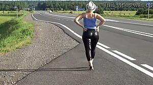 wow, big ass in leather leggings 😘