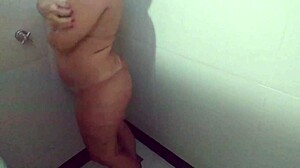 my wife in shower inviting friend karina and lucas