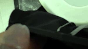 black male masturbated in restroom