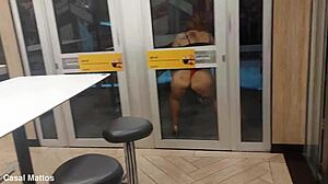 Naked wives at mcdonalds make security beg for sex in drive thru