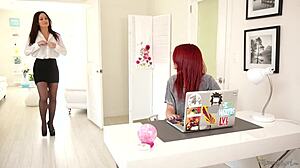 Elle Alexandra, Allie Haze, Angela Sommers in family fun!