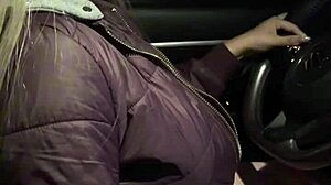 Stranger sucks it on the road