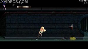 young attractive blonde engages in challenging group game quest part 1 of 3