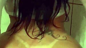 Angel Lima Bathes and Shaves Her Hairless Pussy