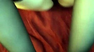 Doing a footjob in stockings first try in my life