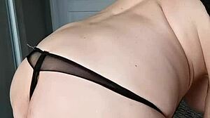 Sexy Black Net Dress Close-Up