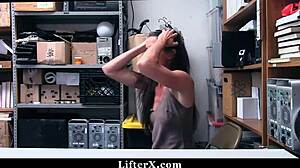 Thief Milf Gets Hardcore Fucked By Cop In Garage