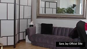 Sara Jay loves bouncing on Mazee's huge cock 😍 so intense!