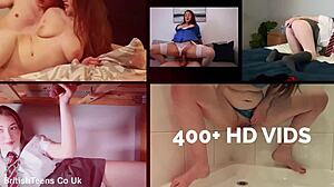 18 Year Old British Hottie Wanks Off Old Guy