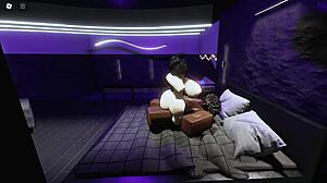 Oh, watch Blanquita get pounded by that massive BBC in the Roblox condo!