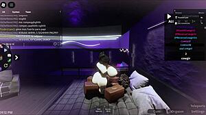 Oh, watch Blanquita get pounded by that massive BBC in the Roblox condo!