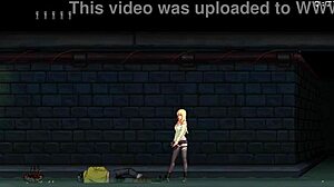 young attractive blonde engages in challenging group game quest part 1 of 3