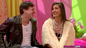 Brunette babe cassidy morgan has her tight pussy fervidly drilled