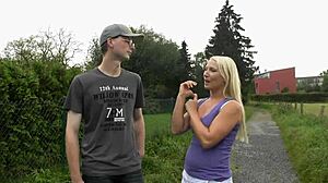 Gina, are you ready for this casting? Show me how you handle a blowjob bent over