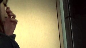 Asian Teen Rubs in Public Outdoors