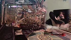 lovense connected gaming sexy bimbo plays bayonetta episode 4 😈