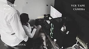 Hidden Camera Boss Massages Me Will Wife Discover