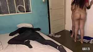 The Lesbians Surprised Her Brother With An Anal Threesome