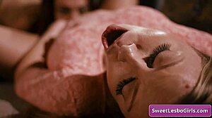 Britney Amber And Sabina Rouge Eat Hairy Pussy And Cum Together