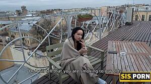 Sis Greedily Sucks Stepbrother's Dick and Has Vaginal Sex!