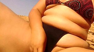 Feeling So Horny, Latina Morena Masturbates On Sunny Beach