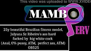 25y beautiful brazilian fitness model julyana sz ribeiros ass hard fucked by big white cock anal 0 pussy atm perfect ass atm ob525!