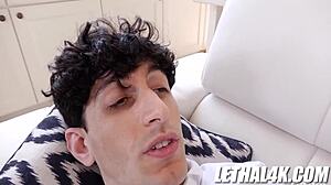 Slutty stepdaughter Myra moans as Nick strokes her