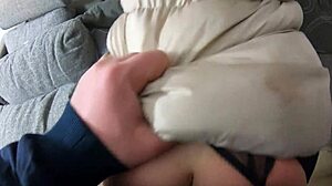 I love the ripped pantyhose in doggy style leading to double cum on coats