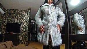 milfycalla compilation - fetish sex blow-jobs and rough sex while wearing sexy fur coats -5- preview