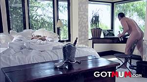 Two Milfs Care for Businessmen with Blowjobs