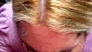 Blonde Amateur Deepthroats Cock Fast, Swallows Cum In Mouthful