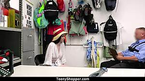 Teen thief hazel moore fucked by mall cop dorian del isla