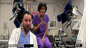 freshman gets mandatory hitachi orgasm from nurse - jackie banes