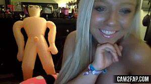 Hot Blonde Free Webcam Voyeur Porn Video Intense Show