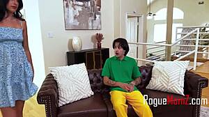 Step Mom and Favorite Waitress Provide Group Dessert Service