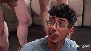 Lucky Pervert Fucks Five Milfs in Various Positions 😏