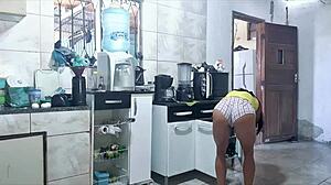 He Can't Resist Lust As I Tease In Kitchen