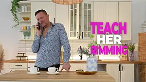 Teen Girls Rimming: Teaching Her Ass Licking, Deepthroat, and Monster Cock Rimjob