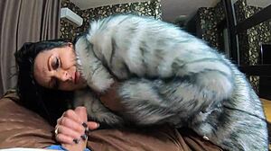 milfycalla compilation - fetish sex blow-jobs and rough sex while wearing sexy fur coats -5- preview