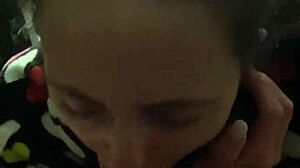 Pov Sucking Big Cock on Desk with Wet Licks and Cum in Mouth