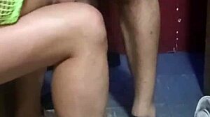 Wife Enjoys Strangers in Glory Hole Creampie