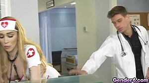 transsexual nurse angelina please gets fucked by doctor michael del ray in hospital