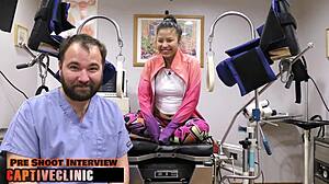 Raya Nguyen becomes the doctor's sex slave backstage 😈