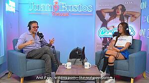 Gemma Leone Experiences Five Orgasms in a Row with Shaking Legs on Juan Bustos Podcast