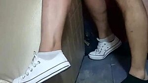 Wife Enjoys Strangers in Glory Hole Creampie