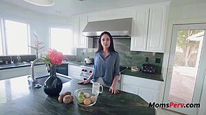 Busty Milf Step Mom Enjoys Kitchen Activities With Brooke Beretta