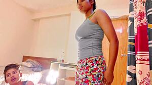 hot threesome with two amazing bengali teens in desi sex 😍