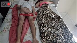 the old man lied to share the bed