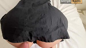 horny step mom with big round ass getting fucked in doggy position