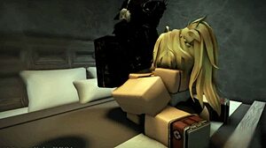 Blonde country girl endures rough blowjob and creampie